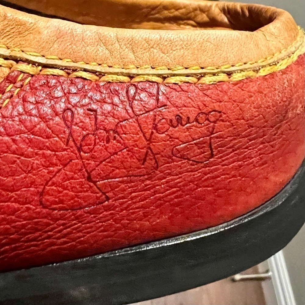 JOHN FLUEVOG vintage leather mules.  Size 9 - Picture 3 of 7
